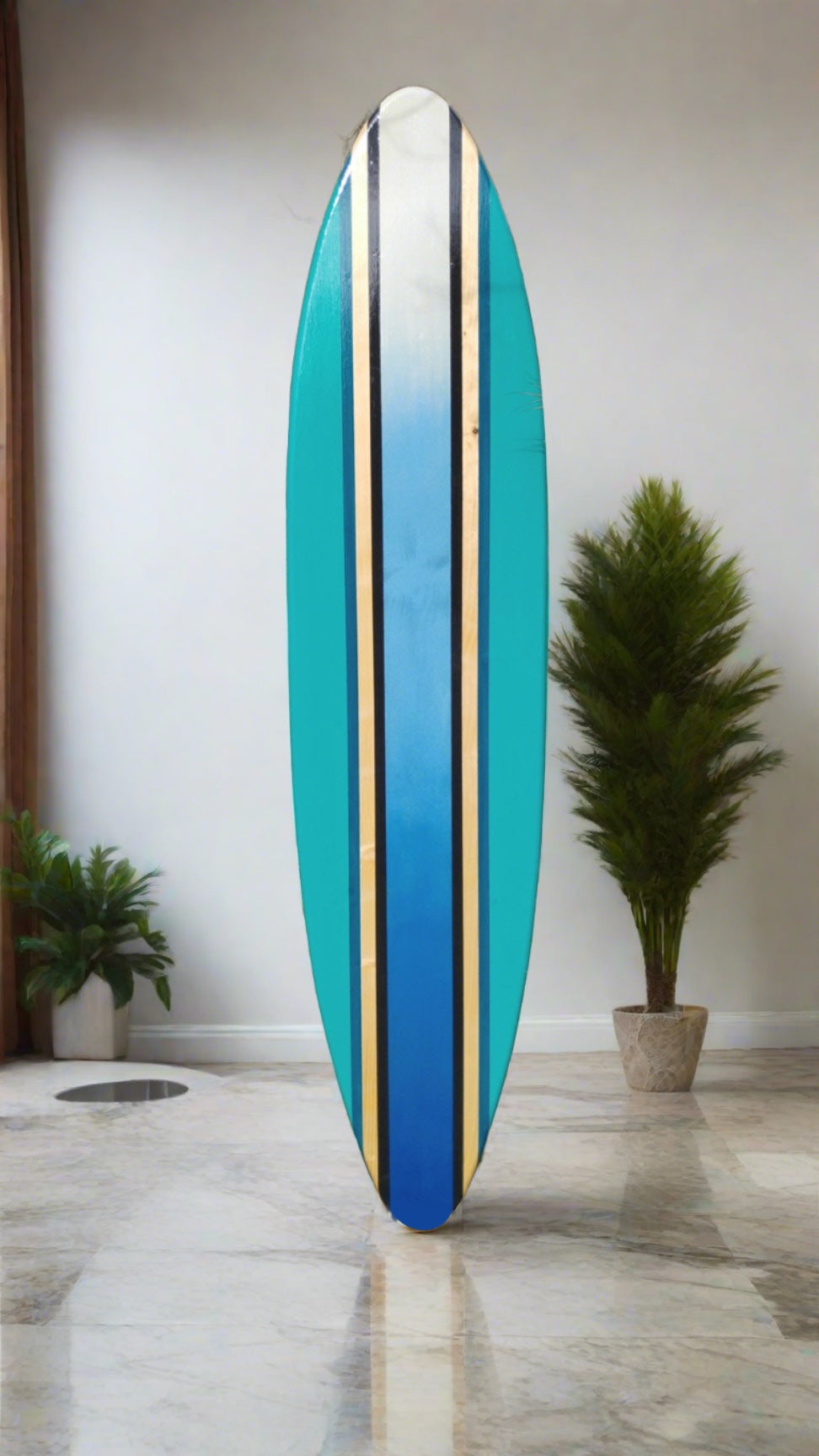 Haggerty's popular blue stripe surfboard wall art