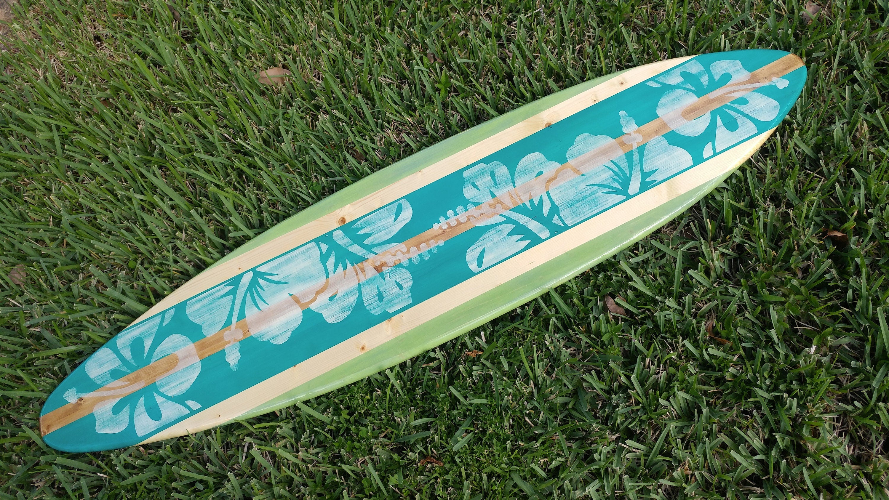 Decosurf- Handmade Surfboard Decoration Artwork- Wood Surfboard Decor